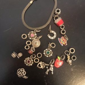 Brighton Charm Bracelet and Charms